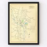 Vintage Map of Torrington, Connecticut 1893 9