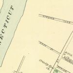 Vintage Map of Higganum, Connecticut 1893