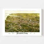 Vintage Map of Stamford, Connecticut 1883