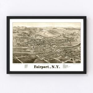 Vintage Map of Fairport, New York 1885