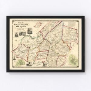 Morris County Map 1853