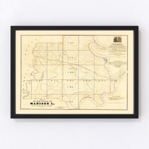 Madison Parish Map 1860