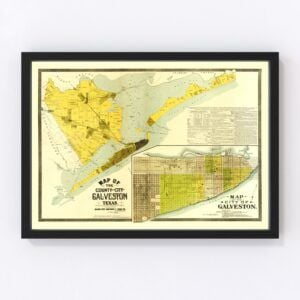 Galveston County Map 1891