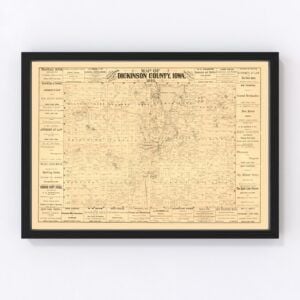 Dickinson County Map 1883