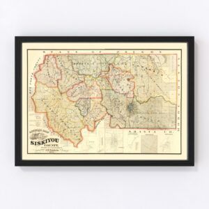 Siskiyou County Map 1887