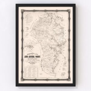 Anne Arundel County Map 1860