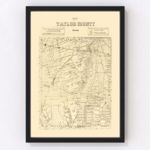Taylor County Map 1890