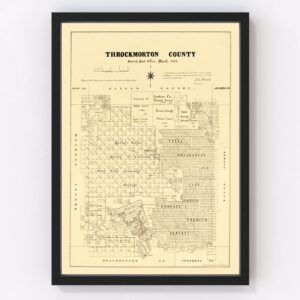 Throckmorton County Map 1879
