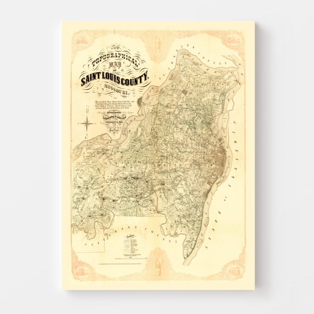 Louisiana - Detailed Map of State - Vintage Map (12x18 Art Print, Wall  Decor Travel Poster)