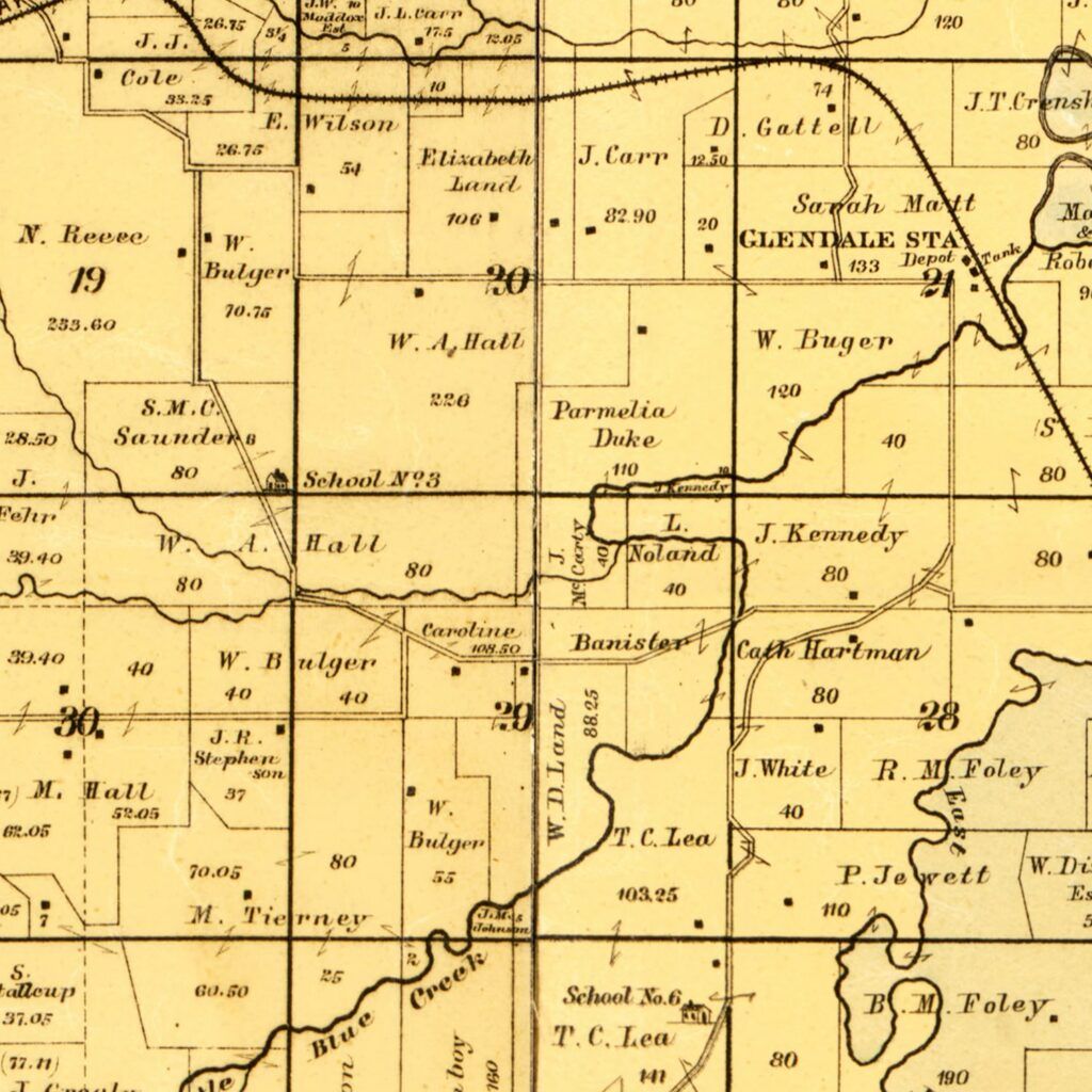 Vintage Map Of Jackson County Missouri 1887 By Teds Vintage Art 3132