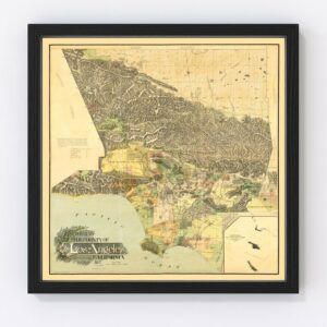 Los Angeles County Map 1898