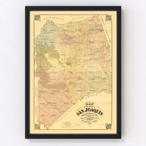 San Joaquin County Map 1894