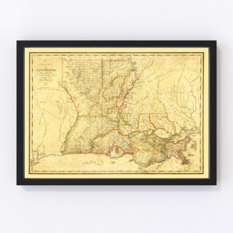 Vintage Map Of Maryland 1841 By Ted's Vintage Art