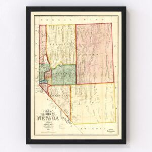 Nevada Map 1866