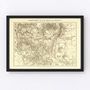 New Mexico Map 1879
