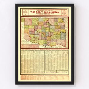 Oklahoma Map 1905