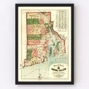 Rhode Island Map 1880