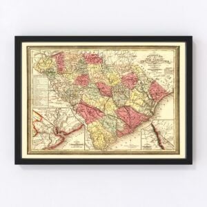 South Carolina Map 1849