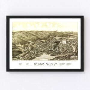 Bellows Falls Map 1886