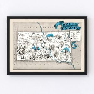 South Dakota Map 1931