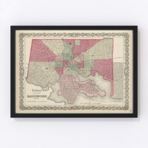 Baltimore Map 1865