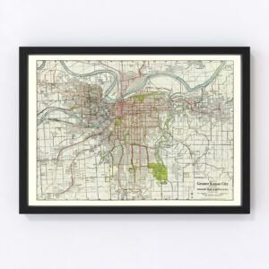 Kansas City Map 1920