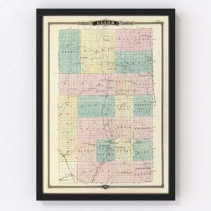 Clark County Map 1878