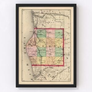 Oceana County Map 1873