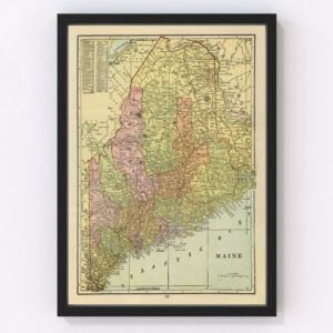 Maine Map 1909