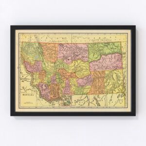 Montana Map 1909