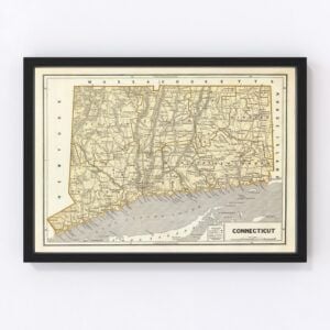 Connecticut Map 1842
