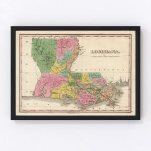 Louisiana Map 1824