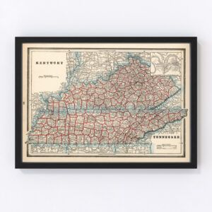 Kentucky Map 1893