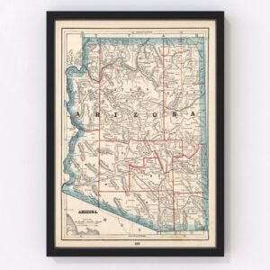 Arizona Map 1893