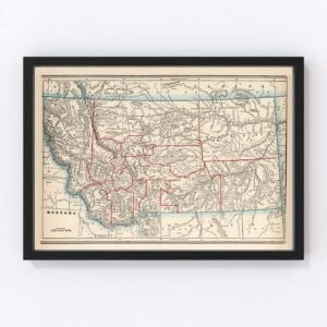 Montana Map 1893