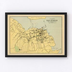 Bar Harbor Map 1894