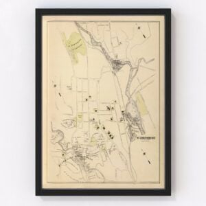 Saint Johnsbury Map 1876