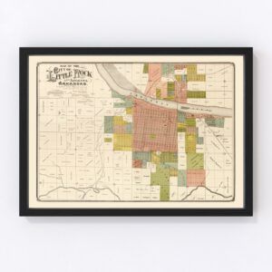 Little Rock Map 1888