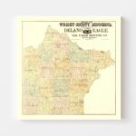 Vintage Map of Wright County, Minnesota 1901