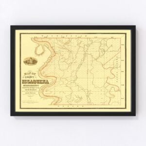 Vintage Map of Issaquena County, Mississippi 1873