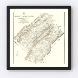Shenandoah & Page County Map 1875