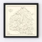 Vintage Map of Lunenburg County, Virginia 1871 9