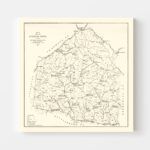 Vintage Map of Lunenburg County, Virginia 1871 11