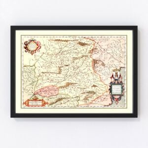 Castille Spain Map 1623