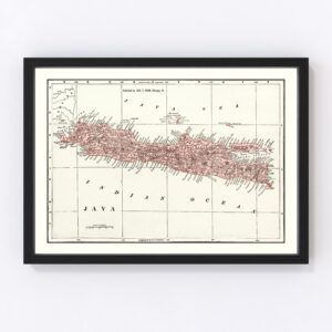 Java Indonesia Map 1901