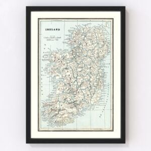 Ireland Map 1893