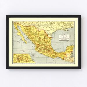 Mexico Map 1943