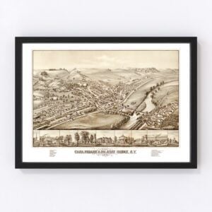 Canajoharie & Palatine Bridge Map 1881