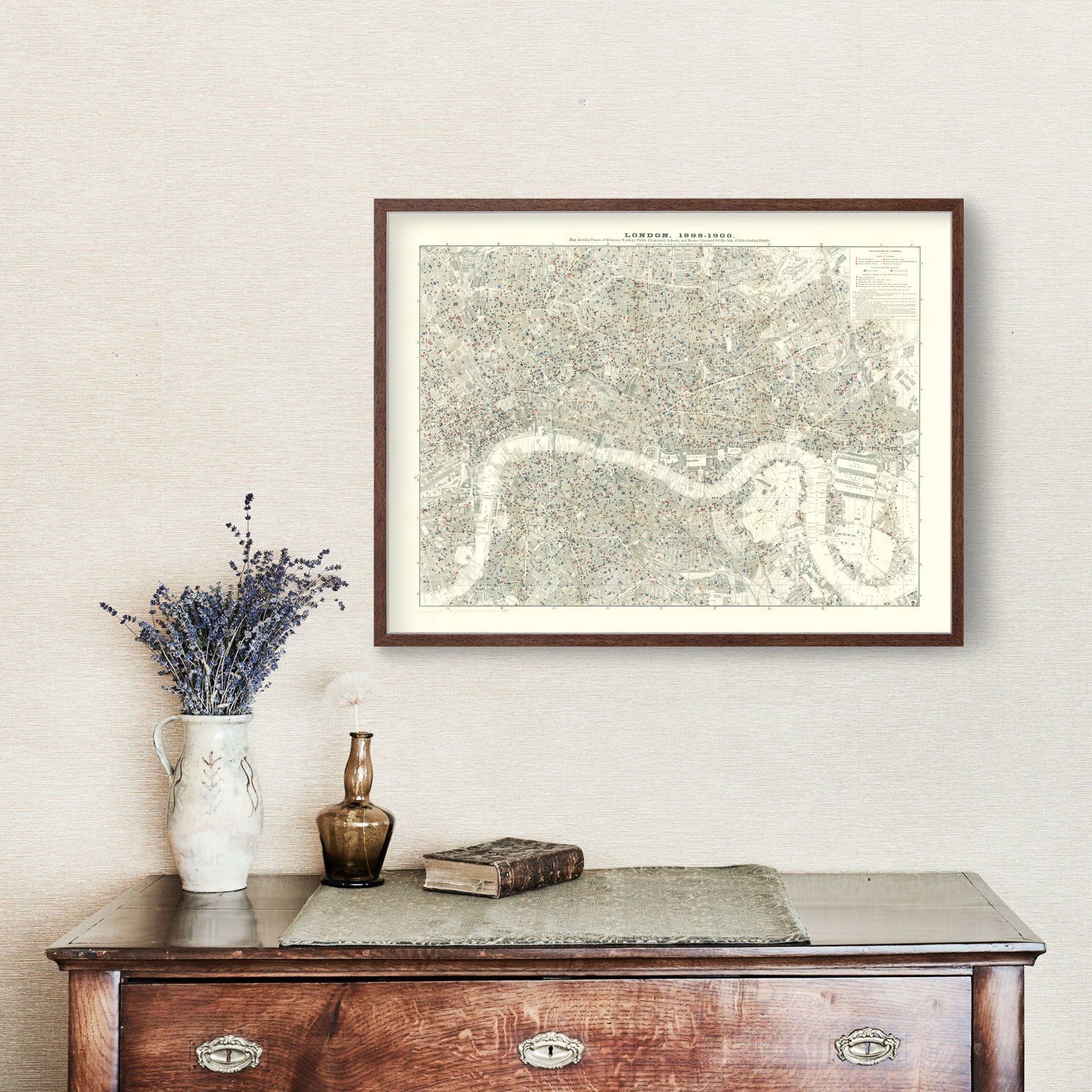 Vintage Map of London, England 1903 by Ted's Vintage Art