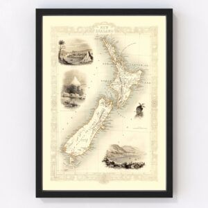 New Zealand Map 1851